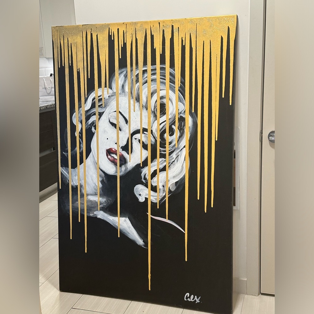 Marilyn Monroe Painting 40in x 60in